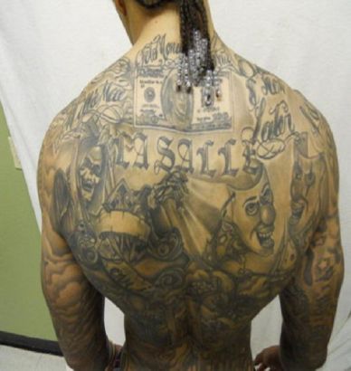 Man Full Back Tattoo